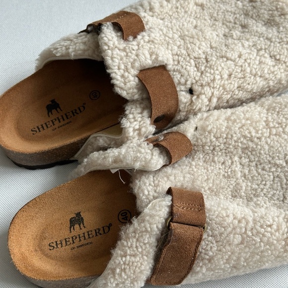 NWT Shepherd Of Sweden Roma Slippers - Creme - Picture 6 of 9